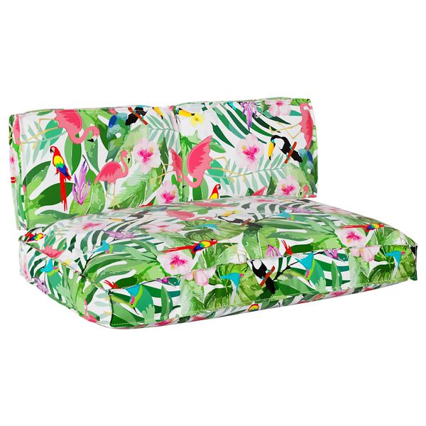 vidaXL Kissenset Floral 3 pcs Mehrfarbig Oxford-Stoff