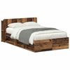 vidaXL Bettgestell mit Stauraum Altholz 120 x 190 cm Holzwerkstoff