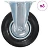 vidaXL 8 Stk. Bockrollen 125 mm