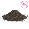 vidaXL Basalt-Kies 10 kg Schwarz 3-5 mm