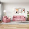 vidaXL Sofa 2 pcs Rosa Gesamtabmessungen: 198 x 78 x 80 cm (B x T x H)