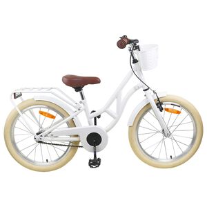 vidaXL Kinderfahrrad 20 Zoll f&uuml;r 6-11 Jahre alt Wei&szlig;