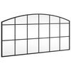 vidaXL Wandspiegel Schwarz 100x50 cm Gew&ouml;lbt Eisen