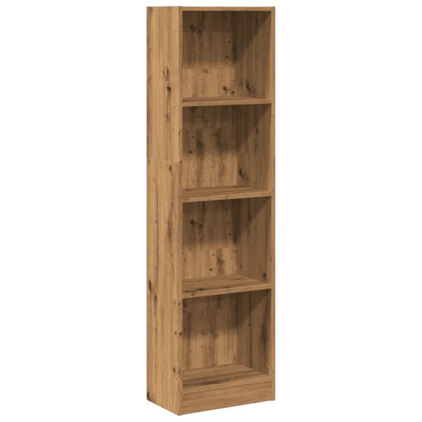 vidaXL B&uuml;cherregal Artisan-Eiche 40x24x143 cm Holzwerkstoff