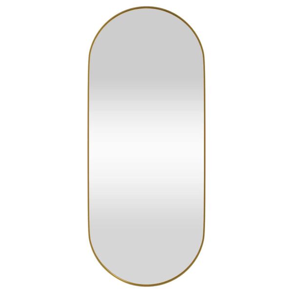 vidaXL Wandspiegel Golden 25x60 cm Oval