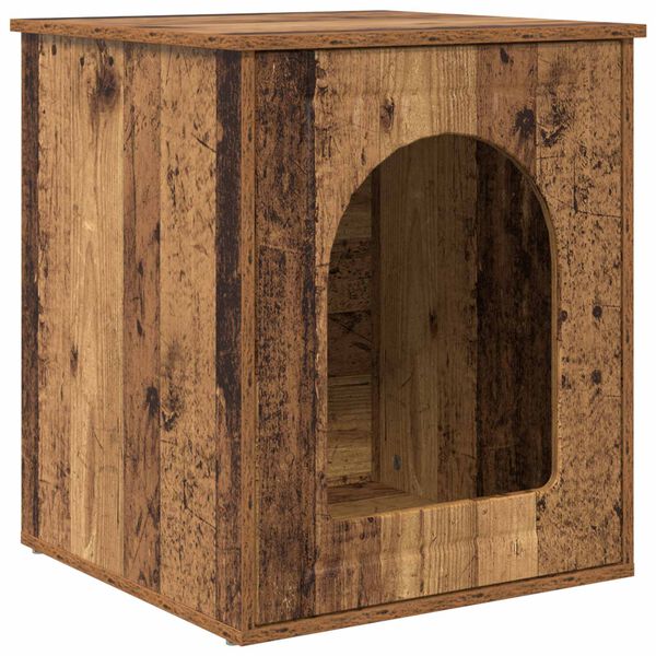 vidaXL Katzenhaus Altholz 53 x 52 x 62 cm Holzwerkstoff