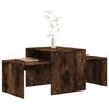 vidaXL Couchtisch-Set R&auml;uchereiche 100x48x40 cm Holzwerkstoff