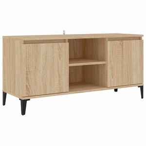vidaXL TV-Schrank mit Metallbeinen Sonoma-Eiche 103,5x35x50 cm