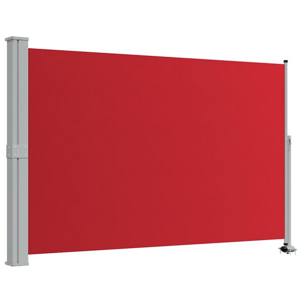vidaXL Ausziehbare Seitenmarkise 160x300 cm Rot