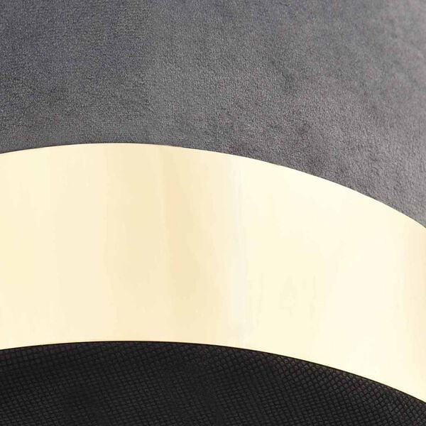 vidaXL Hocker Dunkelgrau und Golden Samt 28 x 36 cm