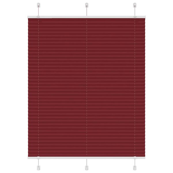 vidaXL Plissee Bordeauxrot 110x150 cm Stoffbreite 109,4 cm Polyester