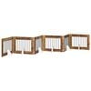 vidaXL Klappbares Hundetor mit St&auml;ndern 6 stk. Altholz 482 cm