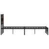 vidaXL Bettgestell ohne Matratze mit Kopfteil Sonoma-Eiche 120x200 cm