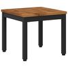 vidaXL Couchtisch Nat&uuml;rlich und Schwarz 40 x 40,5 x 36 cm