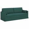vidaXL Sofa 2 pcs Dunkelgr&uuml;n 198 x 78 x 80 cm Stoff