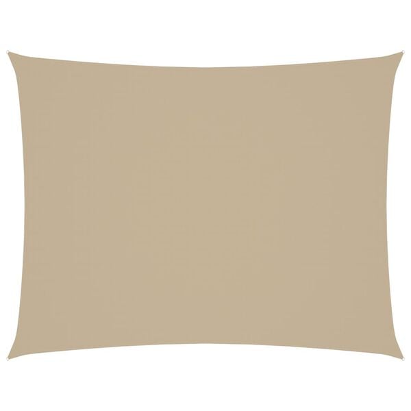 vidaXL Sonnensegel Oxford-Gewebe Rechteckig 2,5x3,5 m Beige