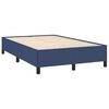 vidaXL Boxspringbett mit Matratze & LED Blau 120x190 cm Stoff