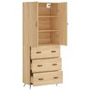 vidaXL Highboard Sonoma-Eiche 69,5x34x180 cm Holzwerkstoff