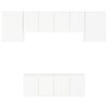 vidaXL 6-tlg. Wohnwand Wei&szlig; Holzwerkstoff