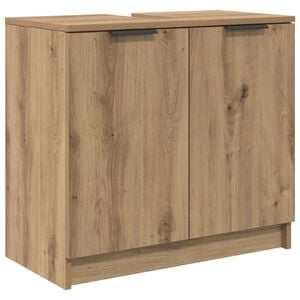 vidaXL Badezimmerschrank Artisan-Eiche 64,5 x 33,5 x 59 cm