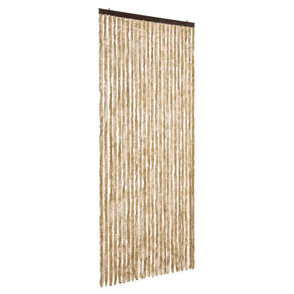 vidaXL Insektenschutz-Vorhang Beige 100x220 cm Chenille