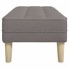 vidaXL Bank mit Kissen Taupe 113 x 57 x 39 cm Stoff