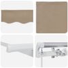 vidaXL Einziehbare Markise Beige 250 x 200 cm Stoff