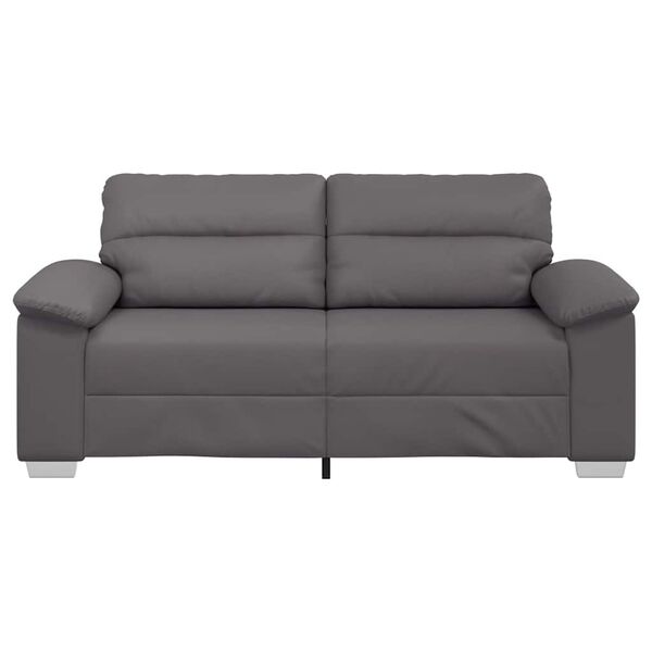 vidaXL 2-Sitzer-Sofa Grau 180x81x84 cm Kunstleder