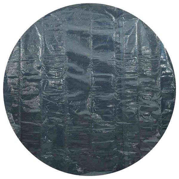 vidaXL Treibende Pool-Solarplane PE 381 cm Schwarz und Blau