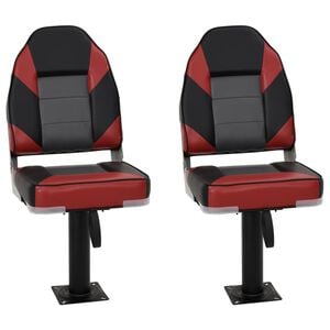 vidaXL Bootssitze mit Podest 2 Stk. 360&deg; Drehbar
