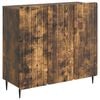 vidaXL Sideboard Ger&auml;ucherte Eiche 89 x 34,5 x 82 cm Holzwerkstoff