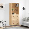 vidaXL Highboard Sonoma-Eiche 69,5x34x180 cm Holzwerkstoff