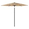 vidaXL Sonnenschirm mit Stahlmast Braun 268x268x226 cm