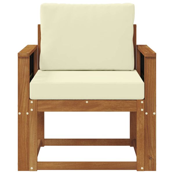 vidaXL Outdoor-Sofagarnitur Massives Akazienholz und Polyester