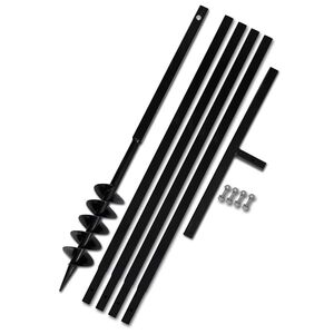 Erdbohrer mit Griff 100 mm Verl&auml;ngerungsrohr 5 m
