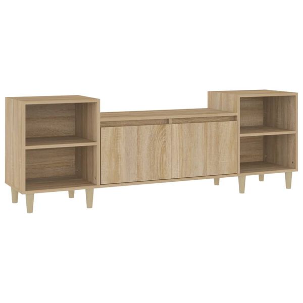 vidaXL TV-Schrank Sonoma-Eiche 160x35x55 cm Holzwerkstoff
