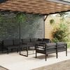 vidaXL 8-tlg. Garten-Lounge-Set mit Kissen Aluminium Anthrazit