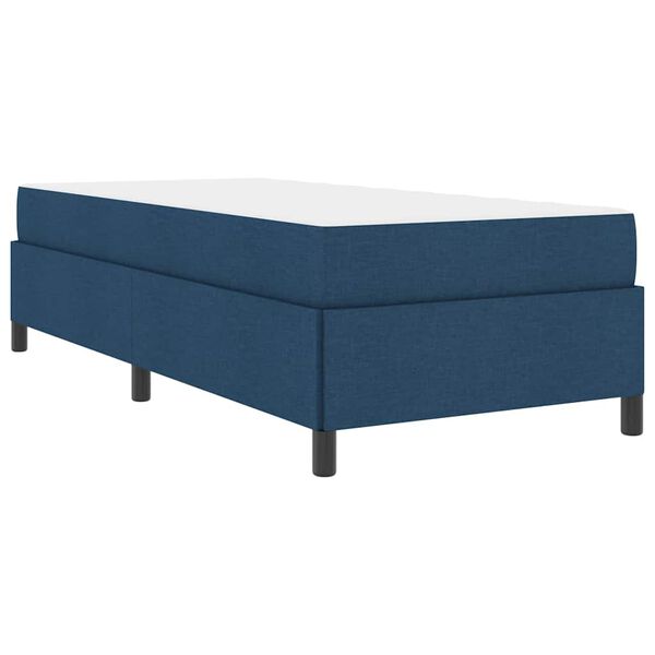 vidaXL Boxspringbett Blau 90 x 190 cm Stoff