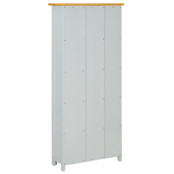 vidaXL B&uuml;cherregal 5 F&auml;cher 60x22,5x140 cm Massivholz Eiche