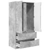 vidaXL Badezimmerschrank Beton Grau 79,5 x 49 x 156 cm Holzwerkstoff