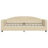 vidaXL Tagesbett Ausziehbar mit Schubladen Creme 80x200 cm Stoff