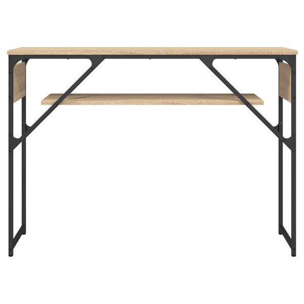 vidaXL Konsolentisch mit Ablage Sonoma-Eiche 105x30x75cm Holzwerkstoff