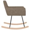 vidaXL Schaukelstuhl Taupe Stoff