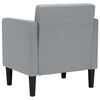 vidaXL Sessel mit Armlehnen Hellgrau 53 cm Stoff