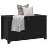vidaXL Truhe Schwarz 80x40x45,5 cm Massivholz Kiefer