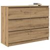 vidaXL Sideboard Artisan-Eiche 100x35x76 cm Holzwerkstoff