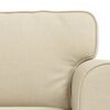 vidaXL Sofa 2 pcs Creme 155 x 82 x 80 cm Stoff
