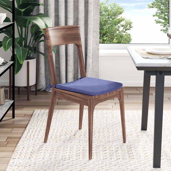 vidaXL Sitzkissen 4 pcs Jeans blau 40 x 40 x 3 cm Stoff