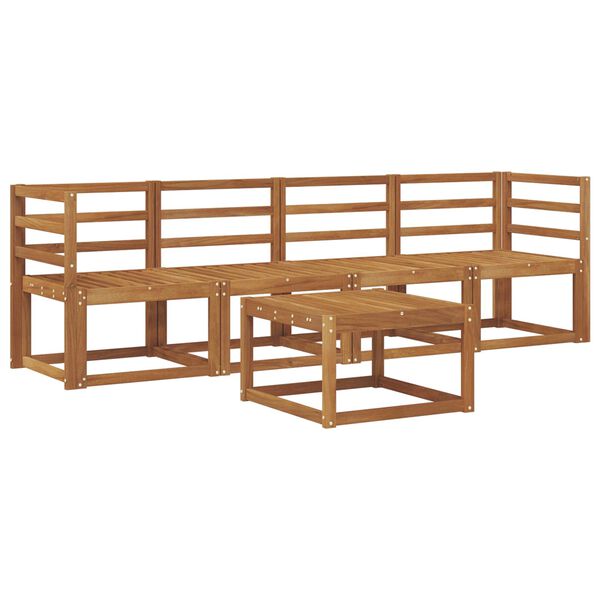 vidaXL Outdoor-Sofagarnitur 5 pcs Natur Massivholz Akazie