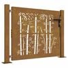 vidaXL Gartentor 100x75 cm Cortenstahl Bambus-Design